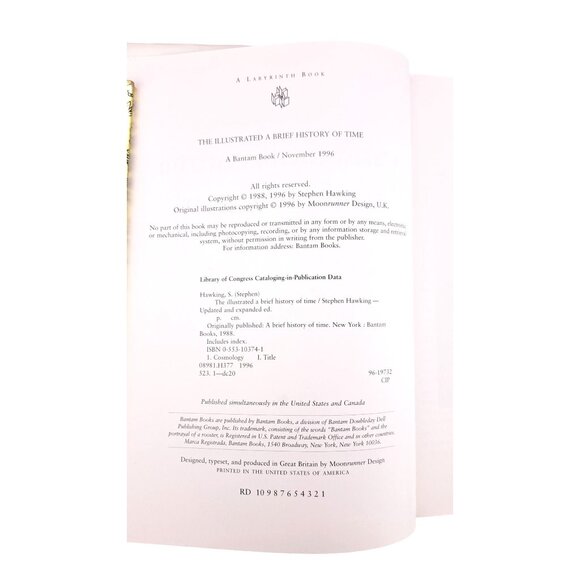 The Illustrated A Brief History Of Time By Stephen Hawking Hardcover Book 1996 - Picture 4 of 14